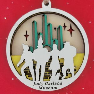 Wooden Judy Garland Museum Ornament